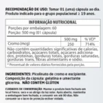 Picolinato de Cromo 60 cápsulas 500mg Herbalize - Imagem 2